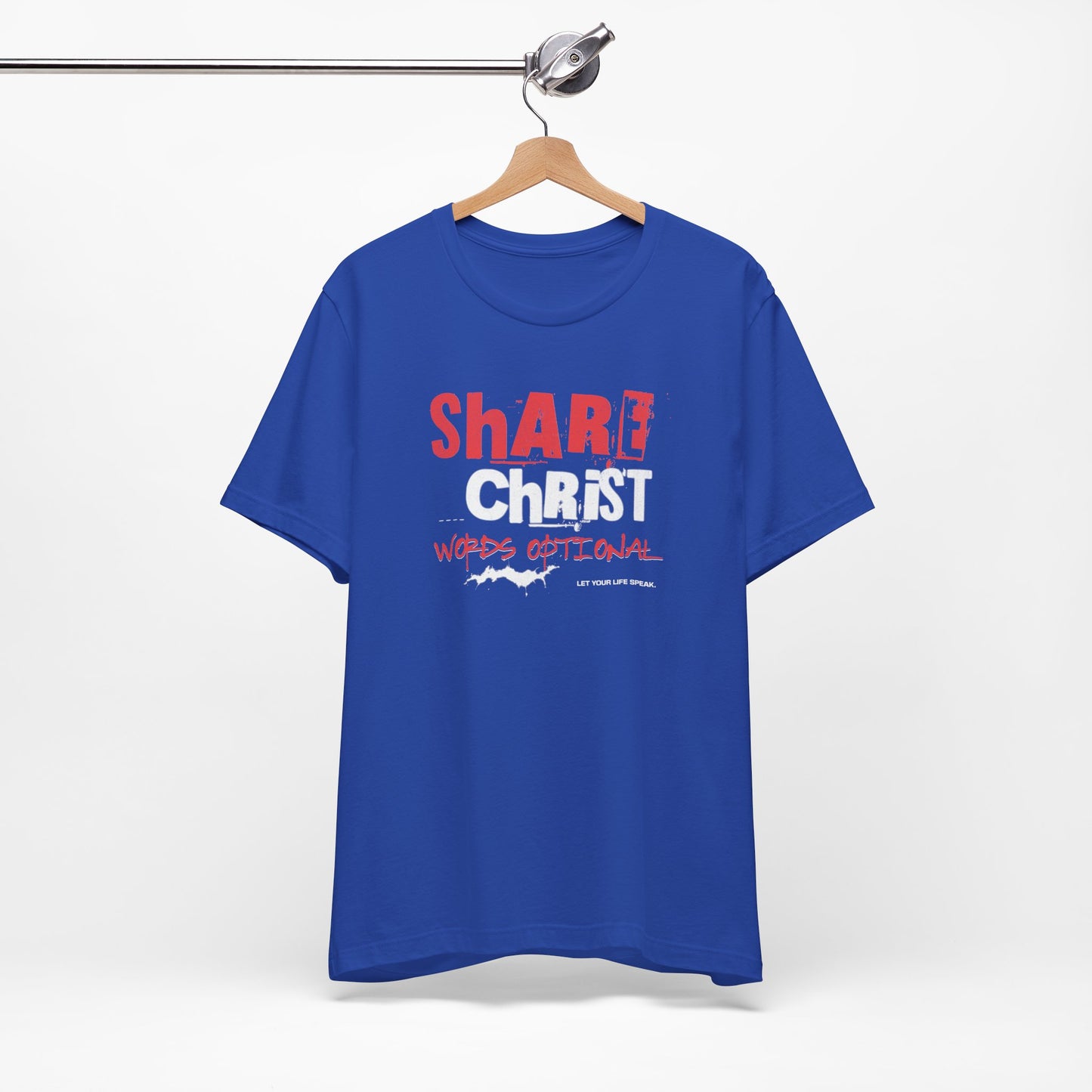 Share Christ, Words Optional - Soft Tee