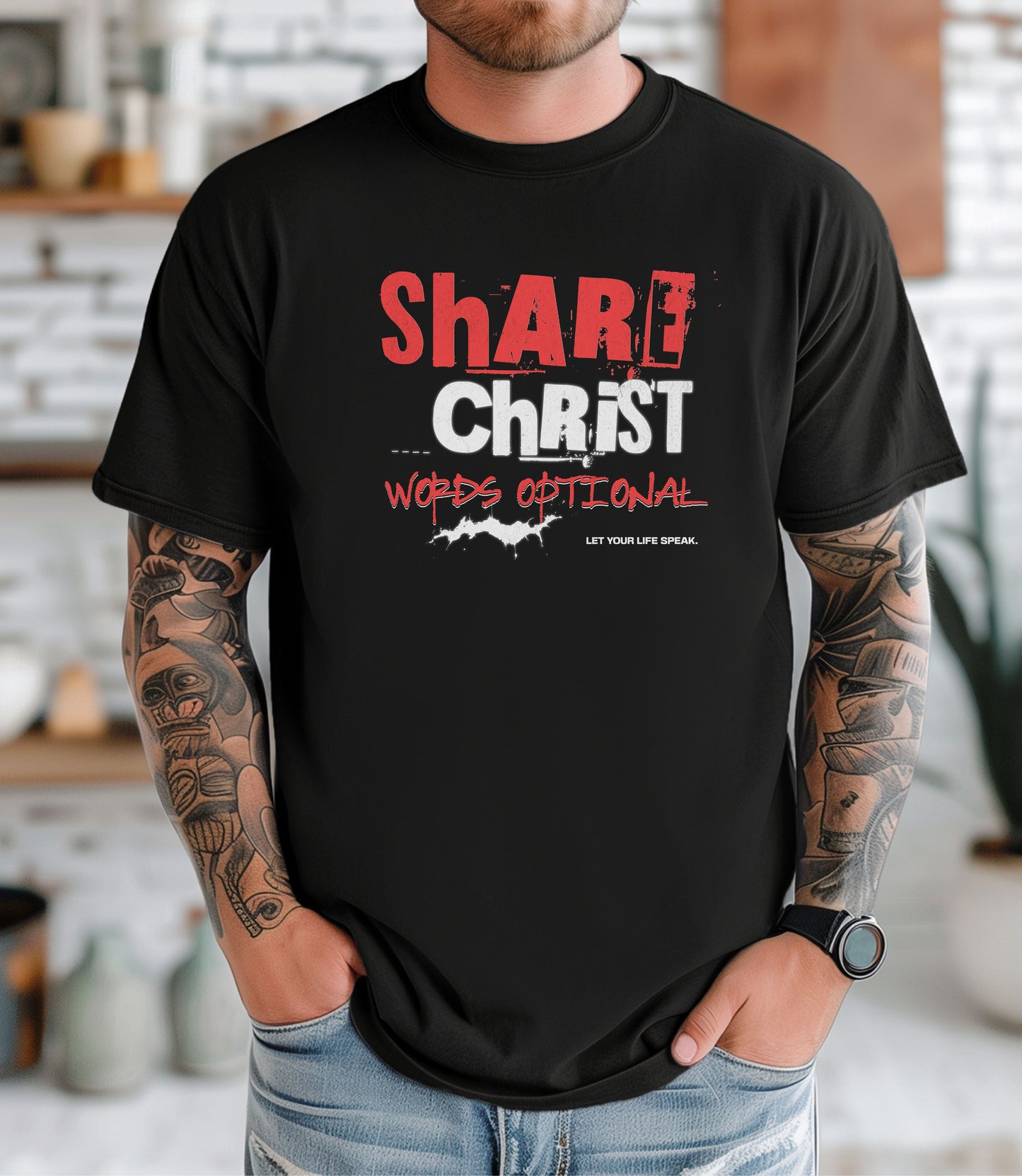 Share Christ, Words Optional - Soft Tee