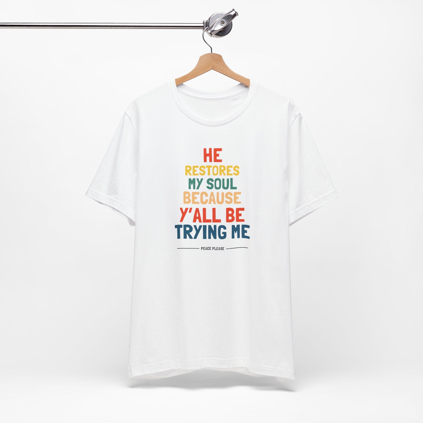 'He Restores My Soul' - Unisex Soft Tee