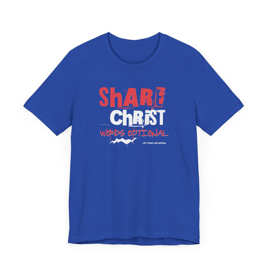 Share Christ, Words Optional - Soft Tee