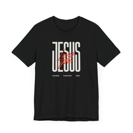 Jesus Loves You - Unisex Soft Short Sleeve Tee