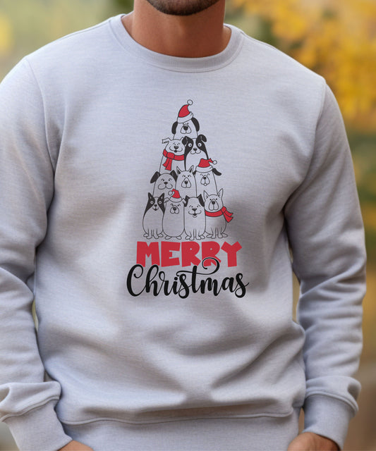 Merry Christmas Dog - Crewneck  Sweatshirt