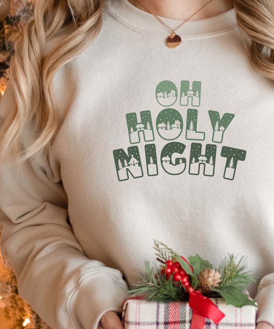 Oh Holy Night -  Crewneck  Sweatshirt